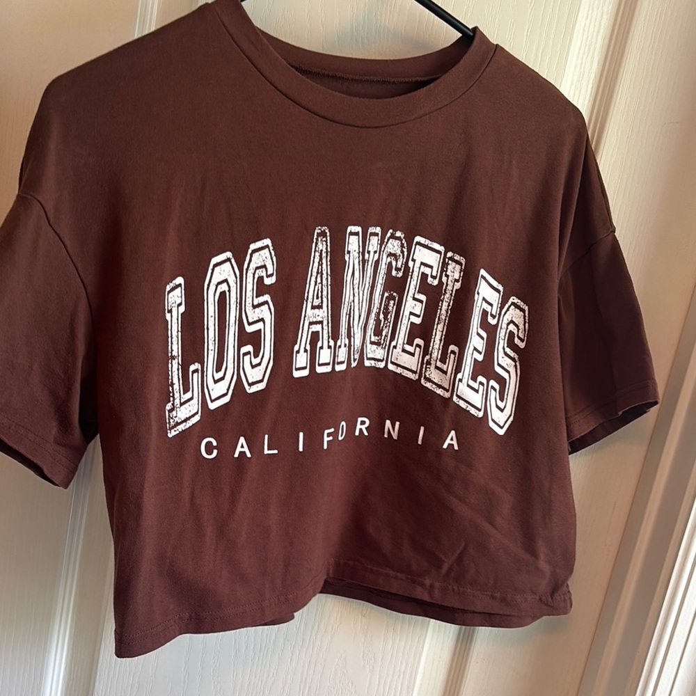 Brown Los Angeles Crop Top